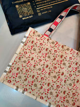 Gulrang (گلرنگ) Embroidered Jute Tote Bag – Red Floral Handcrafted Tote for Women