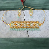 Pachi Kundan & Meenakari Choker Set