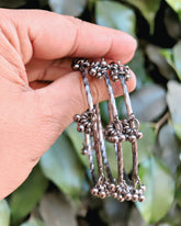 Silver Ghungroo Charm Bangles