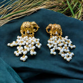 Tusker Majesty Gold-Plated Earrings