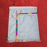 Dress Packaging Bag – Organza with Gota Lace & Zip Closure