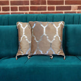 Silver Lattice Cushion Covers (Set Of 2)