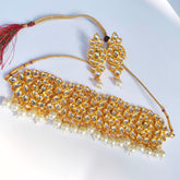 Zarreen Kundan Pearl Choker Set