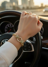 Zircon Leopard Double Head Chain