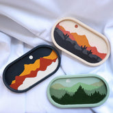 Tarpaulin Mountain Catchall Landscape Decorative Trays