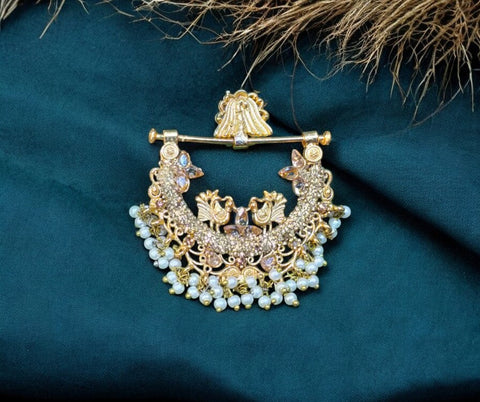 Chandbali Peacock Jhumkas – Handcrafted Elegance for Every Occasion