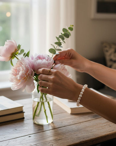 Natural Freshwater Pearl Bracelet – 14k Gold Magnetic Clasp Women’s Jewelry