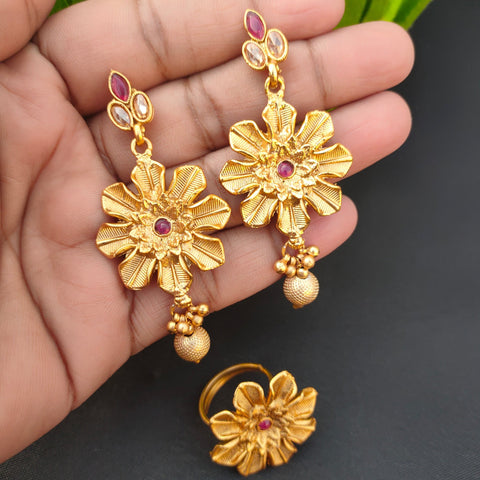 Rajwadi Floral Jewelry Set – Timeless Royal Statement