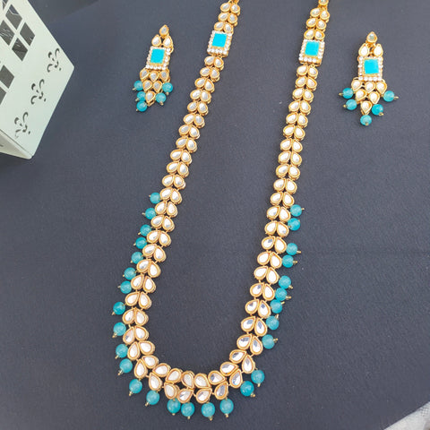 Kundan Mala Set (Ferozi) – Traditional Bridal Jewelry for Weddings &amp; Special Occasions