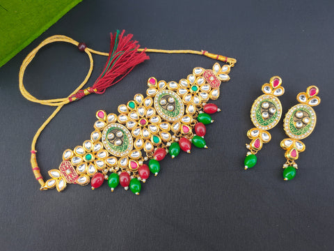 Navisha Kundan Choker Set,