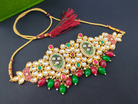 Navisha Kundan Choker Set,