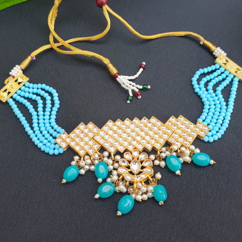 Nazneen Royal Choker & Jhumka Set – Timeless Elegance with Regal Charm