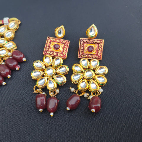 Gul Kundan Choker Set