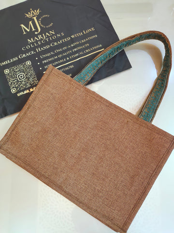 Zeenat (زینت) Embroidered Jute Tote