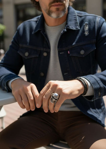 Joker Skull Gothic Ring for Men – Punk Biker Alloy Jewelry Unisex