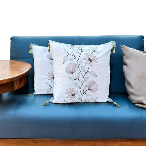 Floral Elegance Cushion Covers (Set of 2)