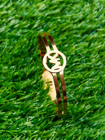 Luxe MK Charm Jewelry Set – Stainless Steel Bracelet, Pendant & Earrings