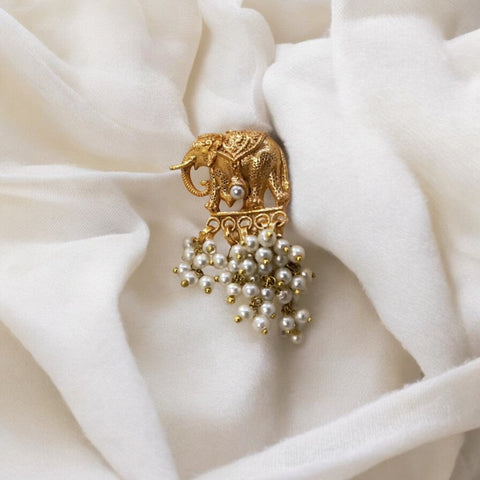 Tusker Majesty Gold-Plated Ring