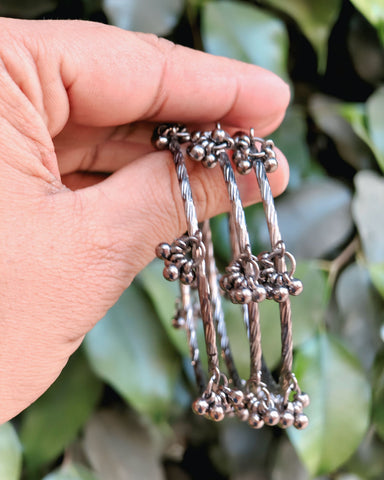 Silver Ghungroo Charm Bangles