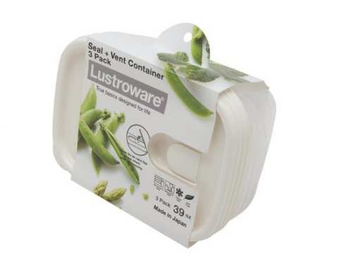 Lustroware No Wrap Food Container (Pack of 3) - waseeh.com
