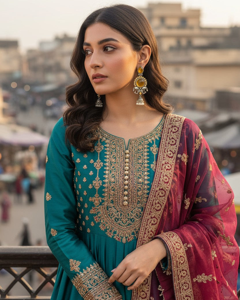 Soha Oxidized Elephant Motif Long Jhumka Earrings