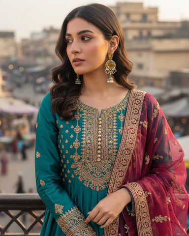 Soha Oxidized Elephant Motif Long Jhumka Earrings