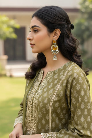 Soha Oxidized Elephant Motif Long Jhumka Earrings