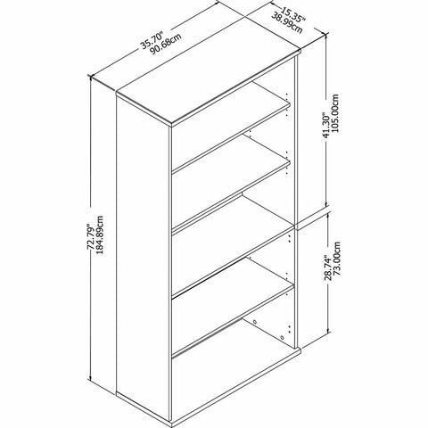 Studio Standard Bookcase Storage Rack - waseeh.com