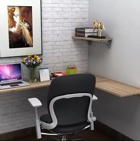 Wall-Mounted Straight Wooden Shelve Decor - waseeh.com