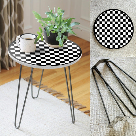 Damru Mist Living Coffee Lounge Center Side Hairpin Table - waseeh.com
