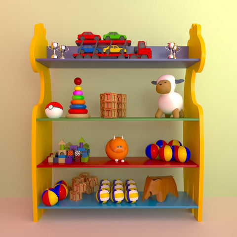 Shady Giraffe Kids Toy Bookcase Organizer Rack - waseeh.com