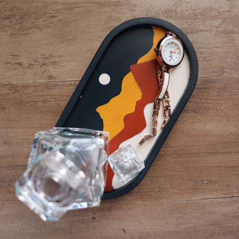 Tarpaulin Mountain Catchall Landscape Decorative Trays