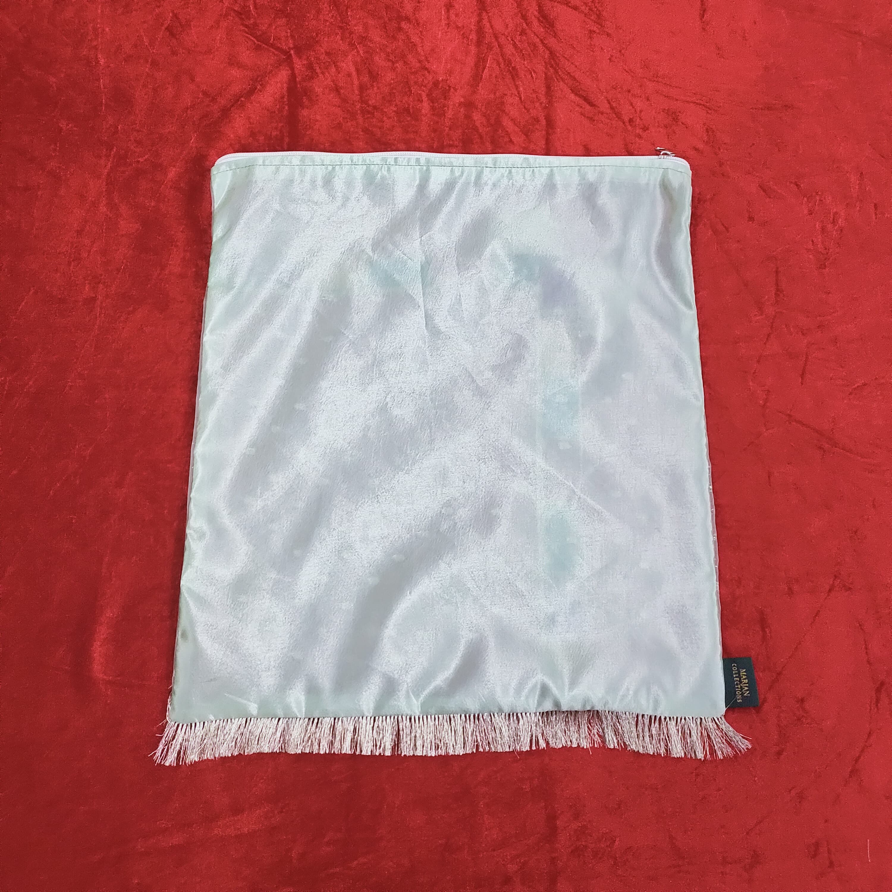 Dress Packaging Bag – Organza with Gota Lace & Zip Closure