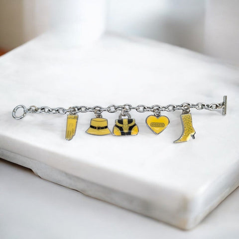 Fashion Charm Bracelet – Elegant Silver-Tone Chain for Girls/Women