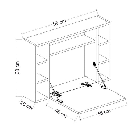 Wall Mounted Work Floating Rack Shelve - waseeh.com