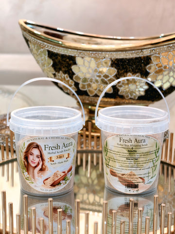 3-in-1 Skincare Fresh Aura Herbal Scrub Powder