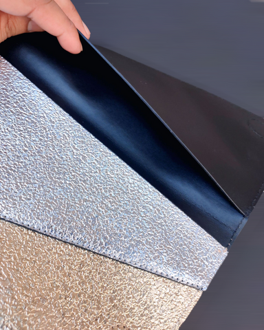 Vintage Metallic Gold & Silver Clutch – Envelope Evening Bag – Asymmetrical Purse with Magnetic Lock